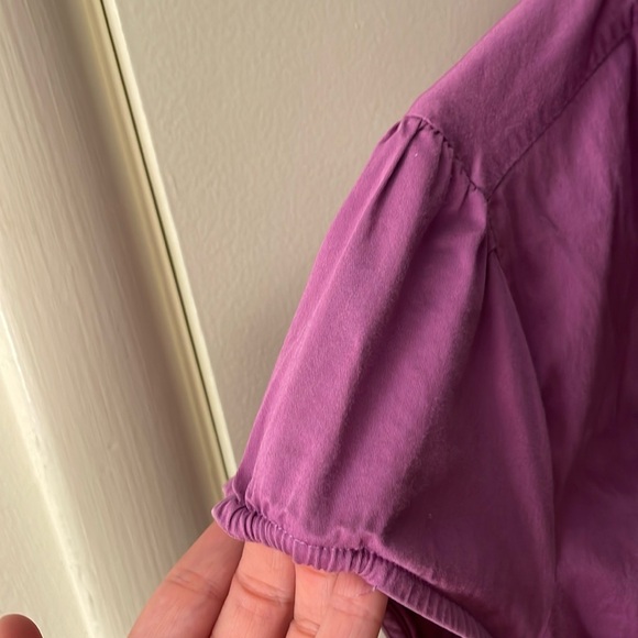 EUC BANANA REPUBLIC lilac fitted button down sz.6 252 - Picture 3 of 9